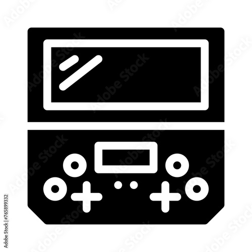 game console glyph icon