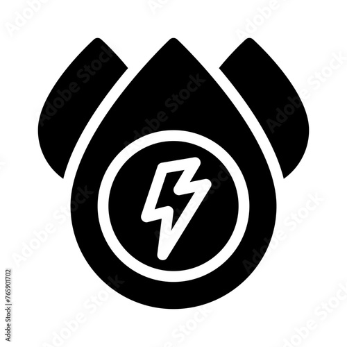 hydro power glyph icon