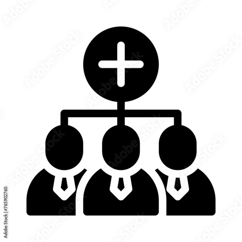 new employee glyph icon