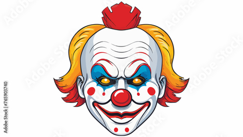 Whimsical Clown Expression Graphic
