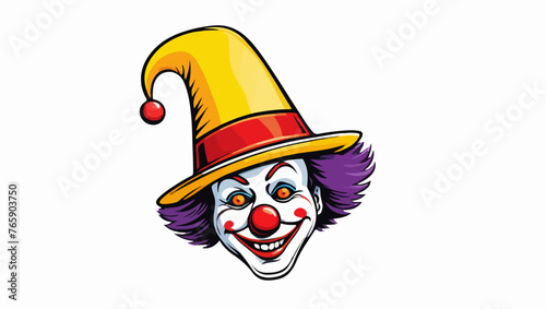 Amusing Clown Laugh Vector