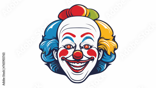 Joyful Clown Performer Illustration