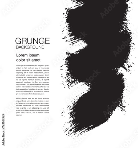 grunge black background, vector photo