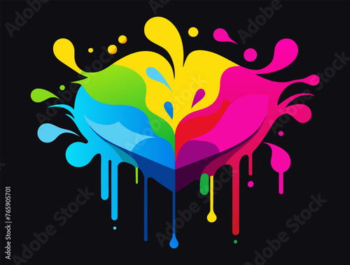 Bright palette of vector graphics