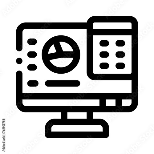 bookkeeping line icon