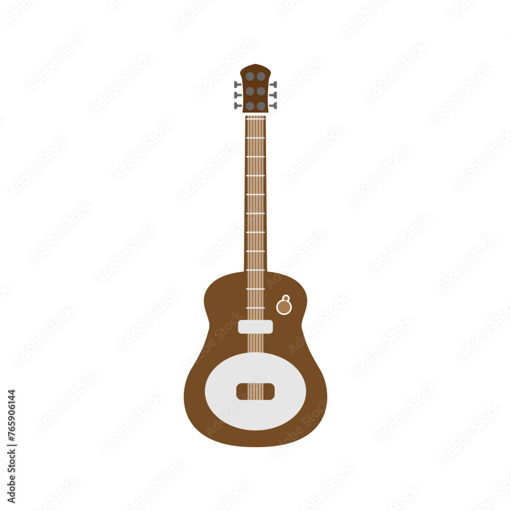 Naklejka premium vector icon of musical instrument, guitar
