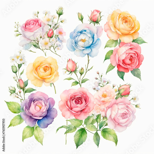 pattern with roses