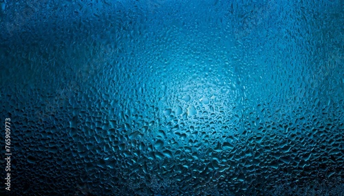 Window glass texture with rainwater. Cold temperature. 