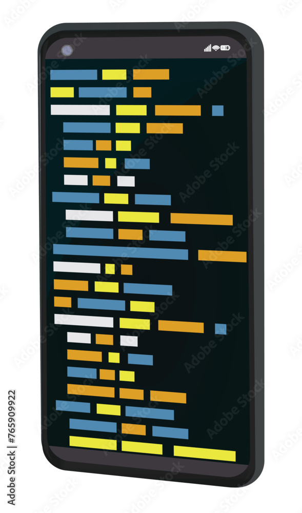 Hone coding icon. vector illustration Hone coding icon. vector illustration