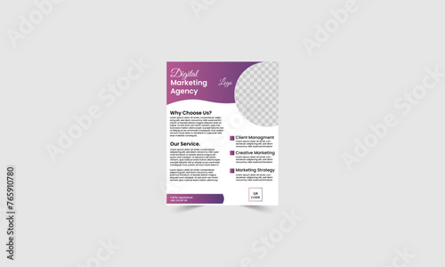 Creative Business Flayer Layout, Business social media design corporate flayer, Magazine, brochure, cover layout design print template.
