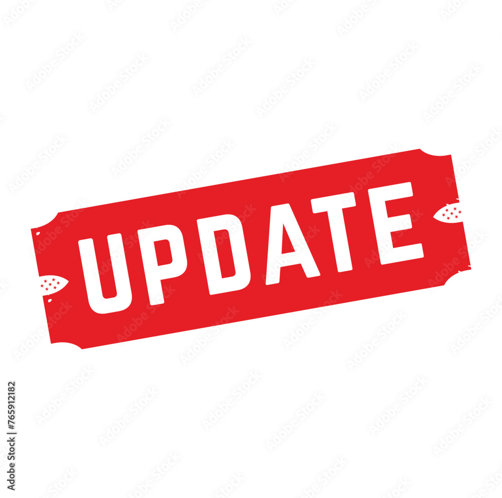 update Rubber stamp design. VECTOR ILLUSTRATION. update Rubber stamp design. VECTOR ILLUSTRATION.