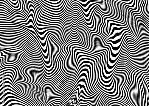 Indie Aesthetic Trippy Wave Pattern, Retro Psychedelic Background