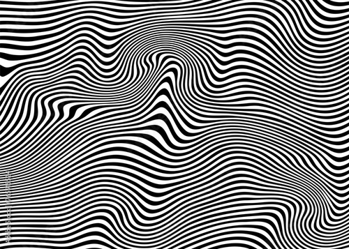 Indie Aesthetic Trippy Wave Pattern, Retro Psychedelic Background