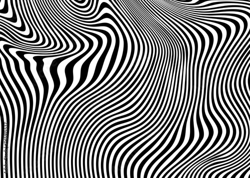 Indie Aesthetic Trippy Wave Pattern, Retro Psychedelic Background