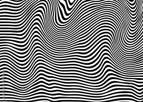 Indie Aesthetic Trippy Wave Pattern, Retro Psychedelic Background