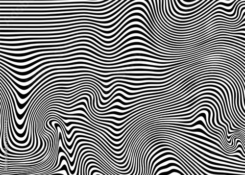 Indie Aesthetic Trippy Wave Pattern, Retro Psychedelic Background