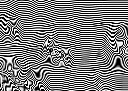 Indie Aesthetic Trippy Wave Pattern, Retro Psychedelic Background