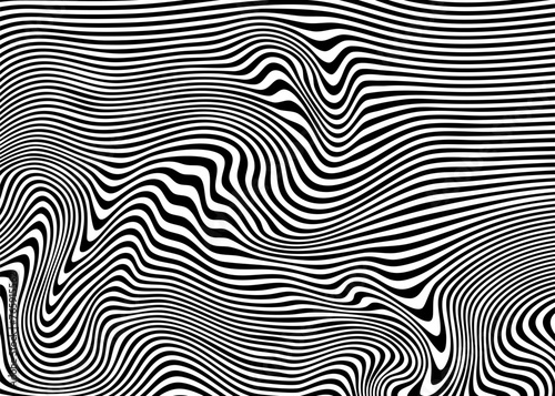 Indie Aesthetic Trippy Wave Pattern, Retro Psychedelic Background