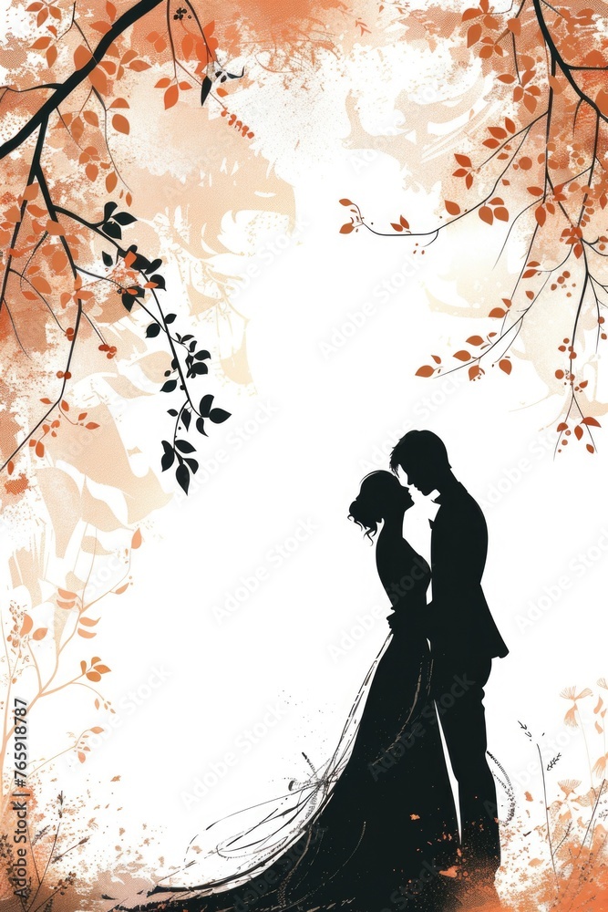 Watercolor Bride and Groom Watercolor Bride and Groom