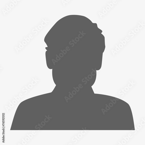 Vector flat illustration. Avatar, user profile, person icon, profile picture. Suitable for social media profiles, icons, screensavers and as a template.