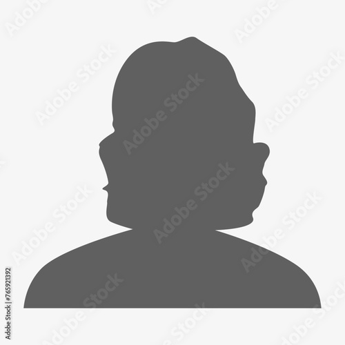 Vector flat illustration. Avatar, user profile, person icon, profile picture. Suitable for social media profiles, icons, screensavers and as a template.