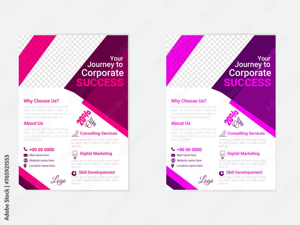 modern and beautiful corporate business flyer design template modern and beautiful corporate business flyer design template