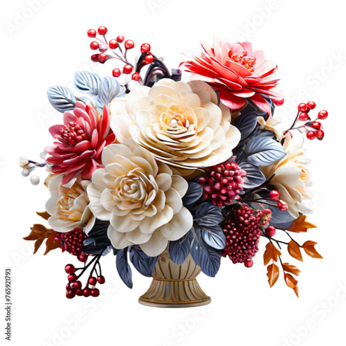Bouquet decoration colorful flowers image	
