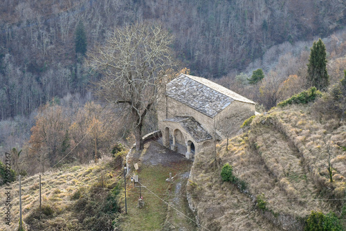 Elevated view of the church of San Bernardino (15th century), a short distance from the so-called 