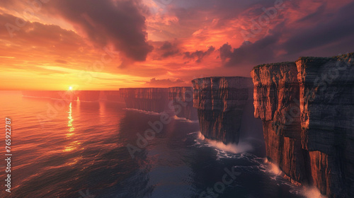 Majestic Cliffs by the Sea