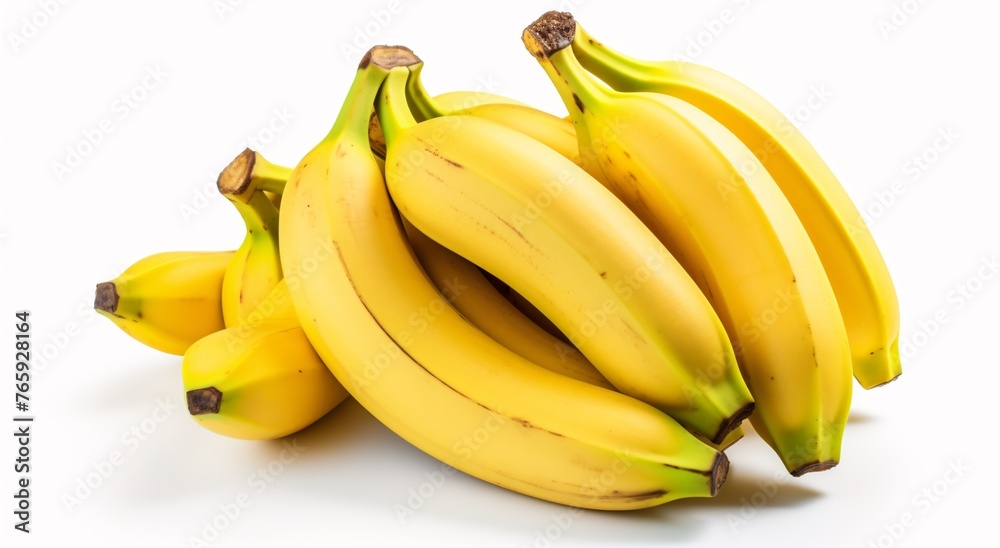 a bunch of bananas on a white background