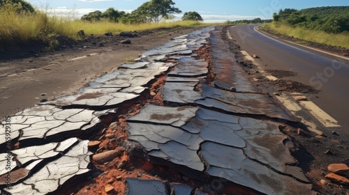 Roads were badly damaged due to natural disasters, causing land transportation routes to be cut off.
