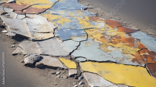 Roads were badly damaged due to natural disasters, causing land transportation routes to be cut off.

