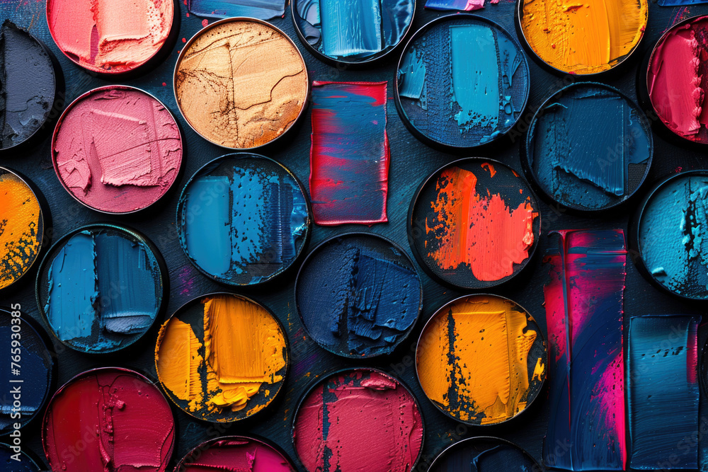 Abstract background with dense strokes of paints, the trend of maximalism in the design of the year, bright colors on a colored background. Abstract background with dense strokes of paints, the trend of maximalism in the design of the year, bright colors on a colored background.