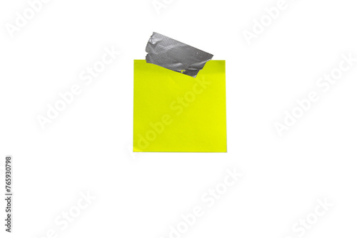 yellow sticky note label with adhesive tape transparent background png file type