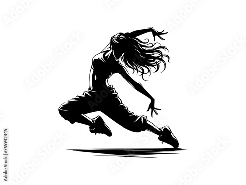 Harmonious Movement: Vibrant Dance Vector Illustration Capturing the Elegance and Energy of Dancer, Perfect for Dynamic Design and Artistic Expressions