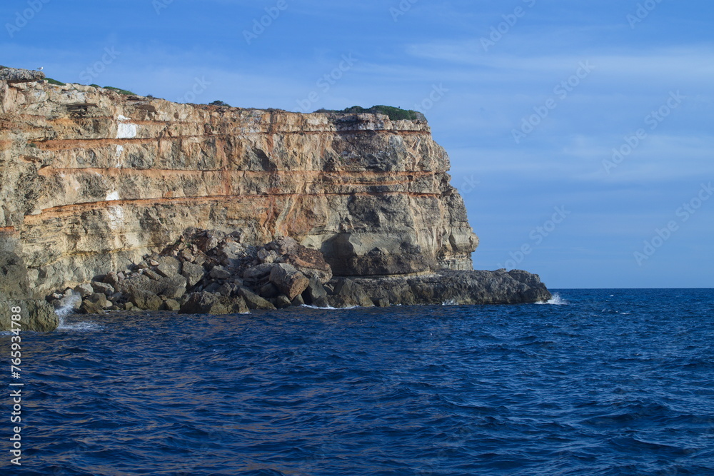 Cliff in the Spanish Mediterranean Sea 