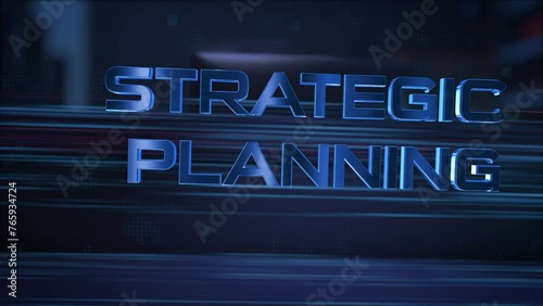 Businessman using a computer in a dark room. 3d rendering. 4K. 60fps