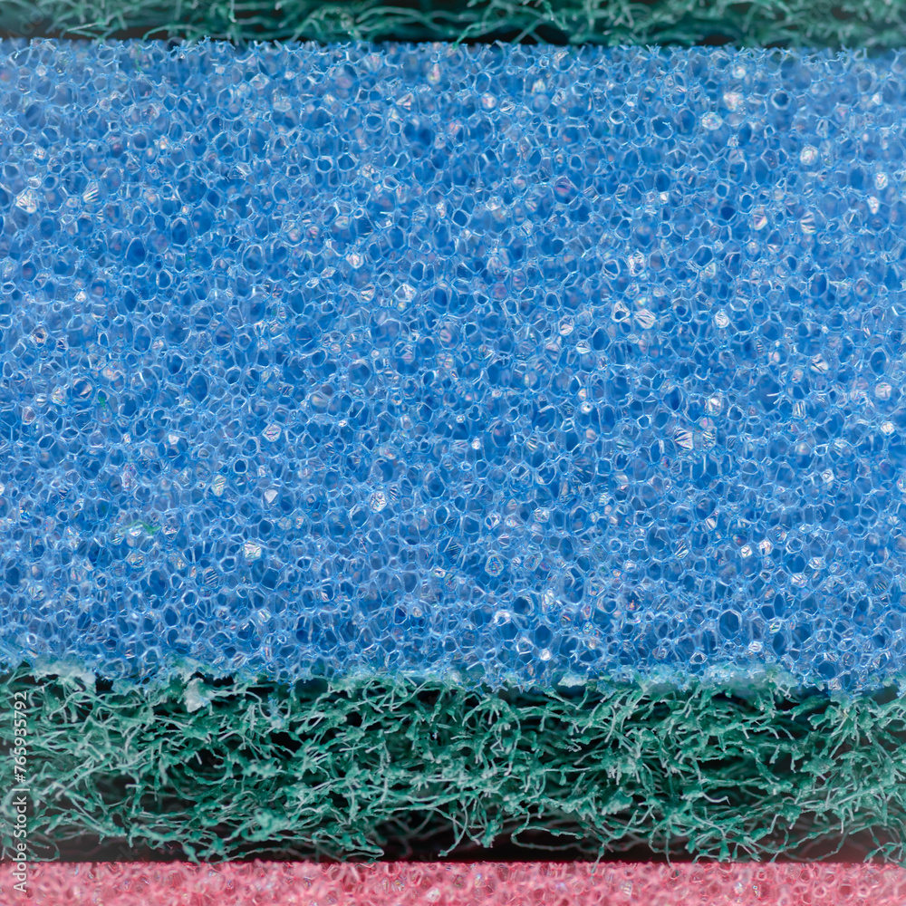 Obraz premium Colorful abstract background, close-up of sponges. Parallel lines