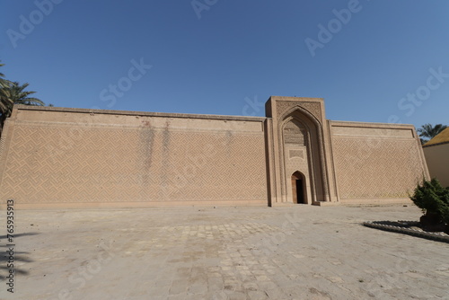 Abbasid palace in Baghdad with blue sky ,
the Main gate