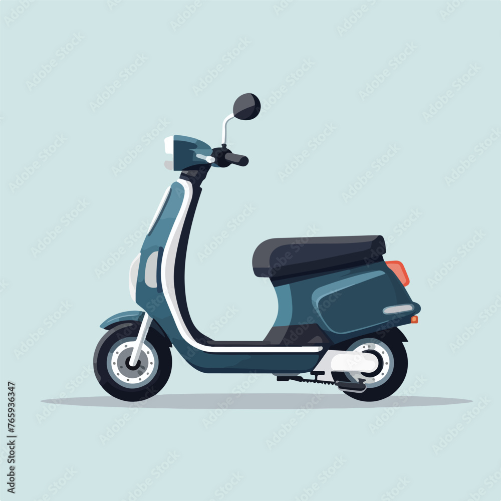 vehicle scooter on white background icon isolated 