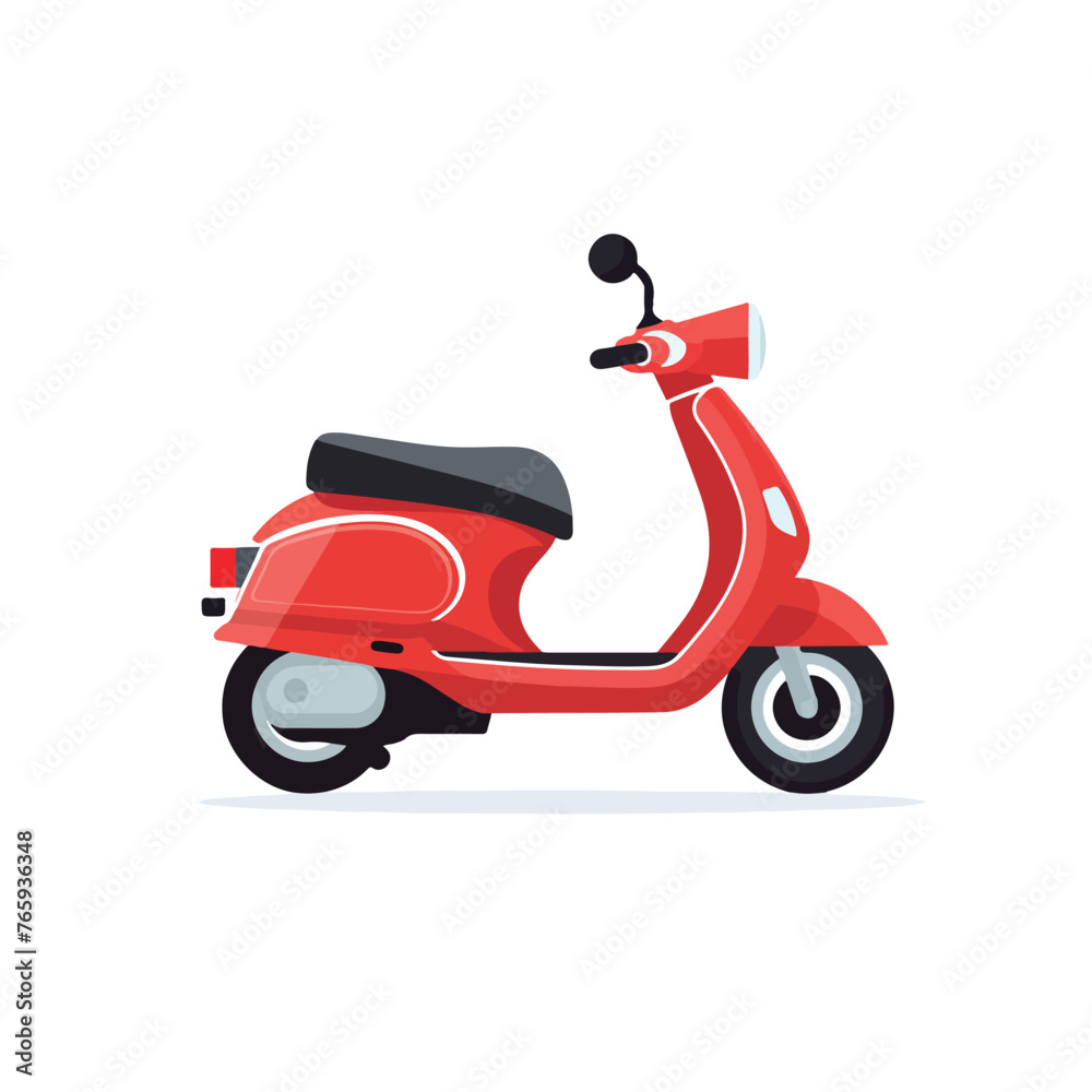 vehicle scooter on white background icon isolated 