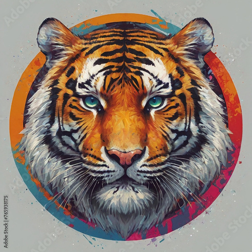 Cartoon animal character tiger