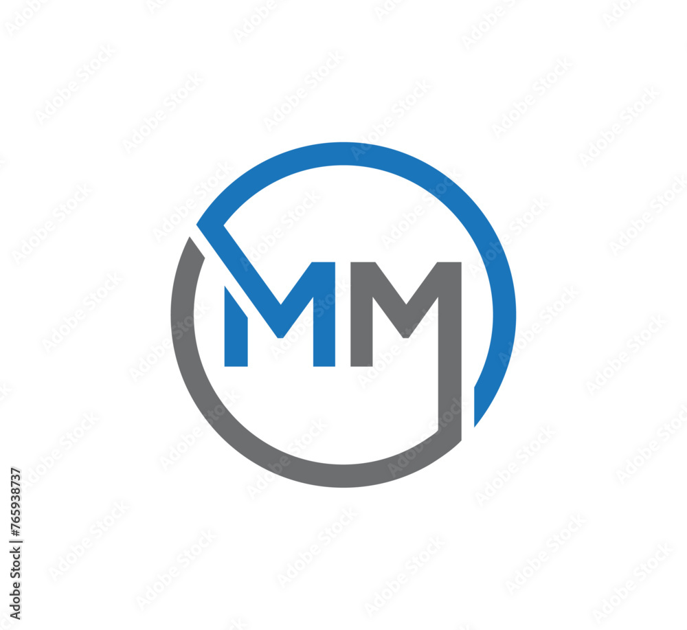 MM letter logo design vector template MM letter logo design vector template