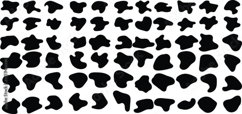 Blob shape shape collection. Vector illustration.