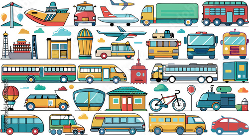 Transport icons