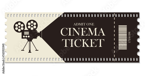 Cinema ticket design