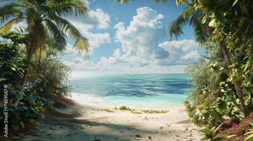  tranquil beach setting