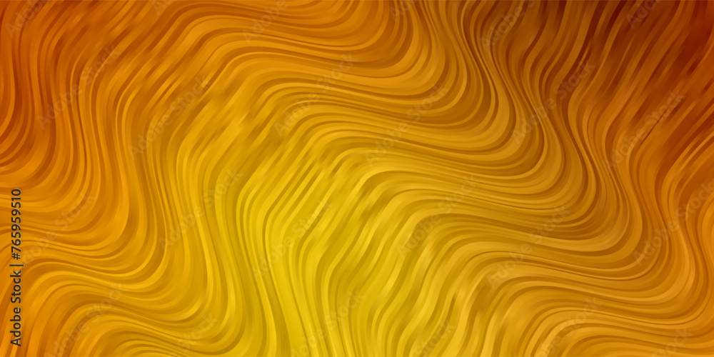 Light Green, Yellow vector template with curved lines. Light Green, Yellow vector template with curved lines.