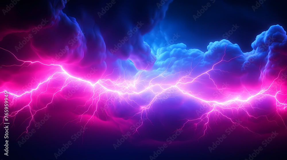 Lightning in the sky, gloomy ominous thunder and lightning background Lightning in the sky, gloomy ominous thunder and lightning background