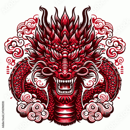 red head of the dragon logo